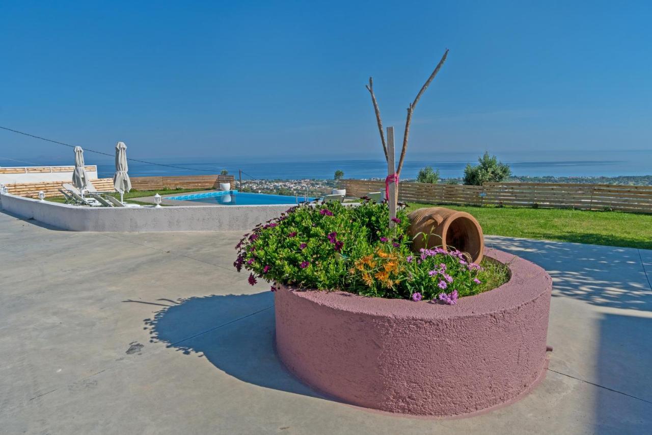 Alkistis Villa With Amazing Sea View Maroulás Zewnętrze zdjęcie