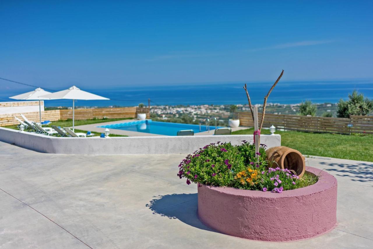 Alkistis Villa With Amazing Sea View Maroulás Zewnętrze zdjęcie