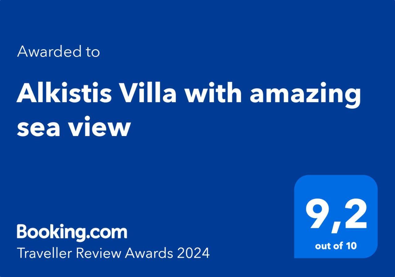 Alkistis Villa With Amazing Sea View Maroulás Zewnętrze zdjęcie