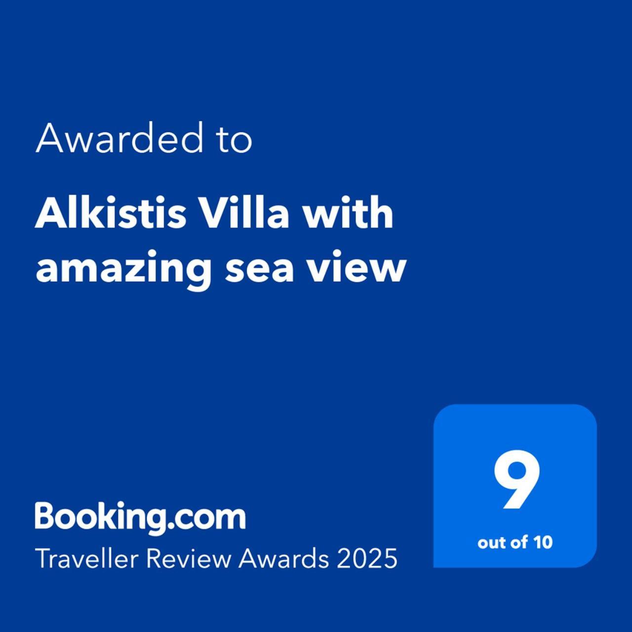 Alkistis Villa With Amazing Sea View Maroulás Zewnętrze zdjęcie